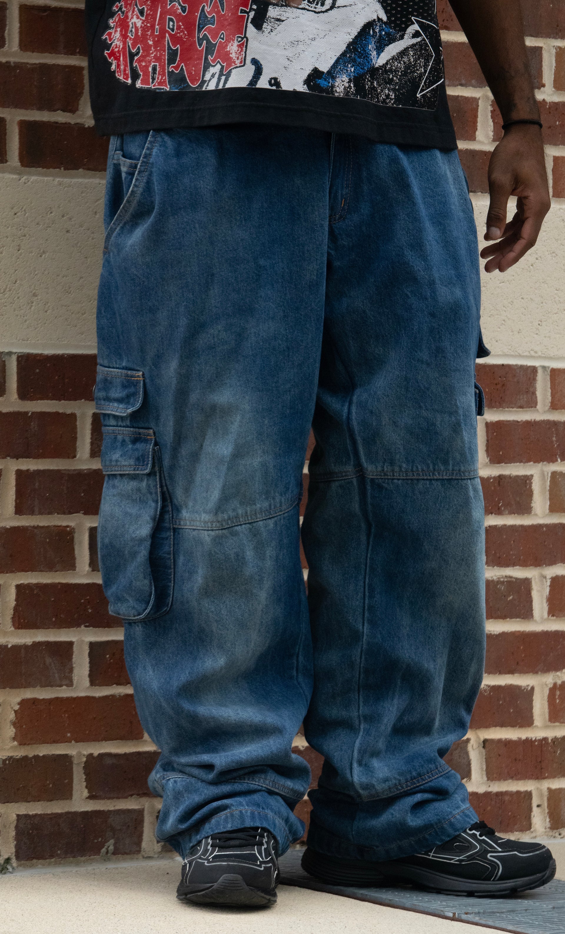 Baggy Cargo Denim