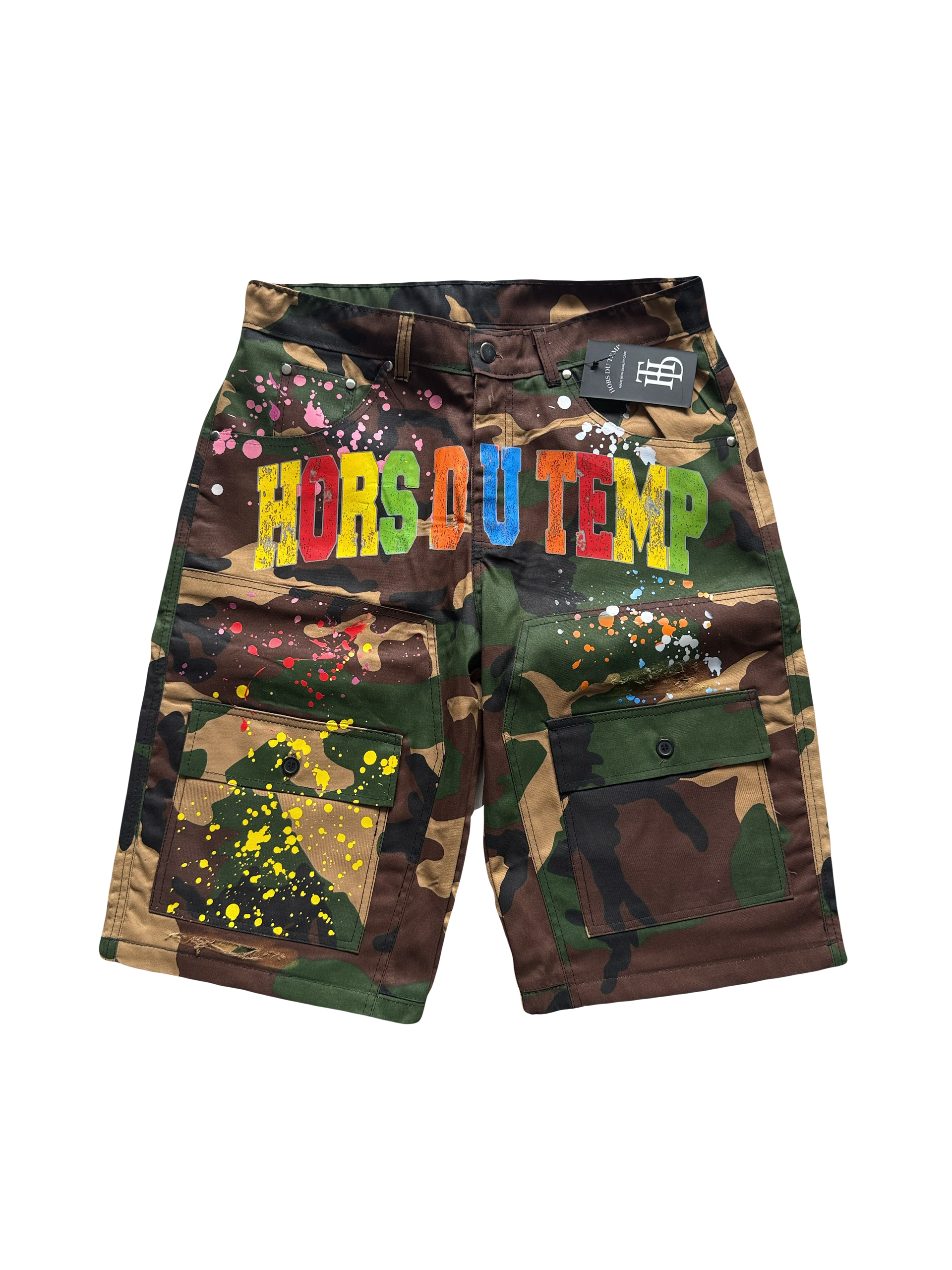 Camo Splatter Shorts